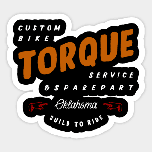 Torque custom bike Sticker